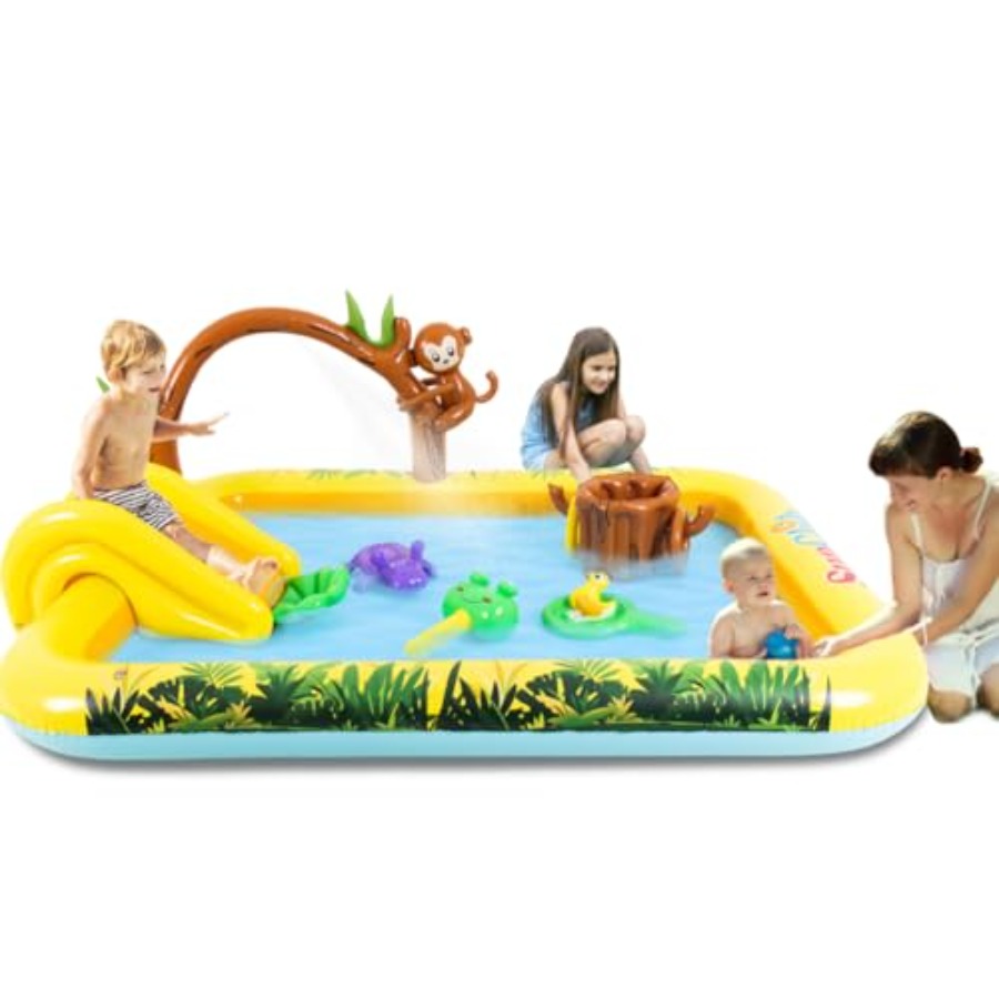Kids Outdoor Garden Toys - Centro de juegos inflable para exteriores