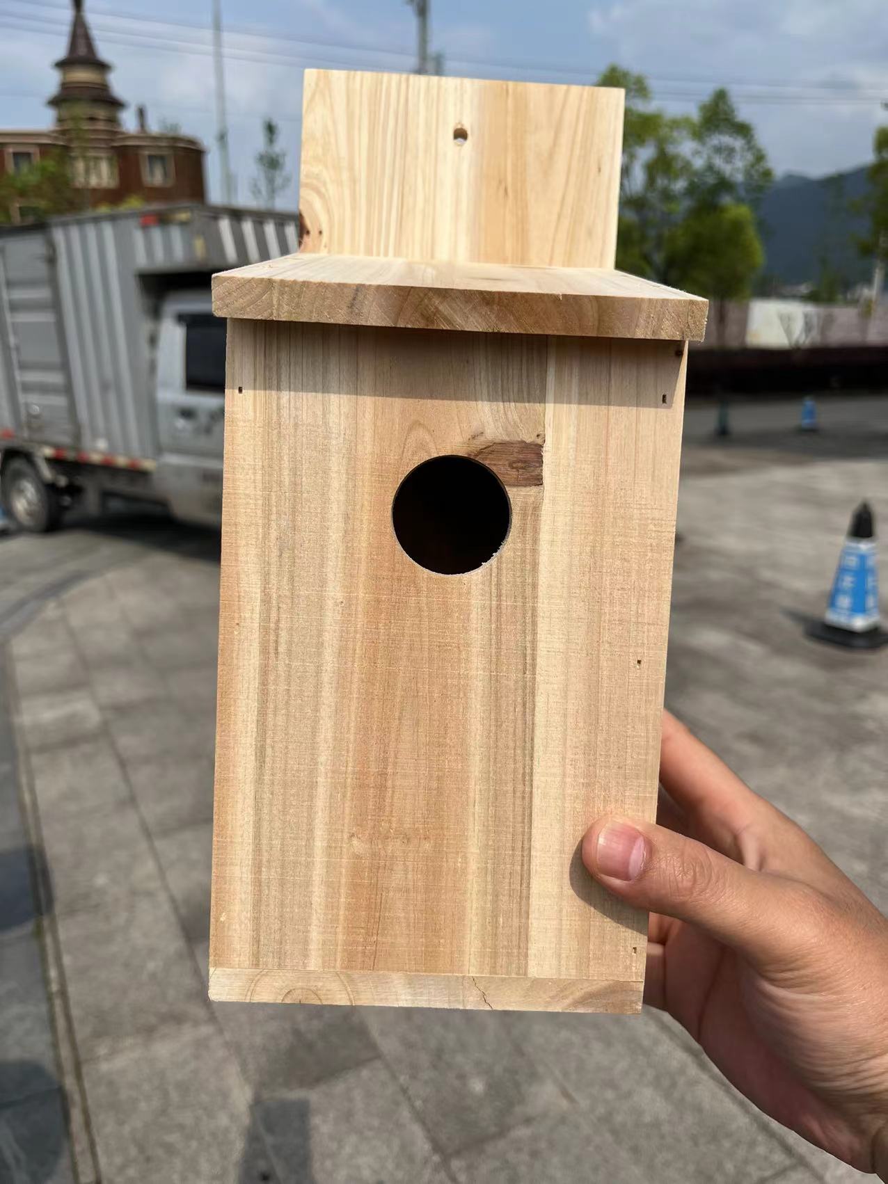 Kids Outdoor Garden Toys - Casa de Pájaros de Madera para