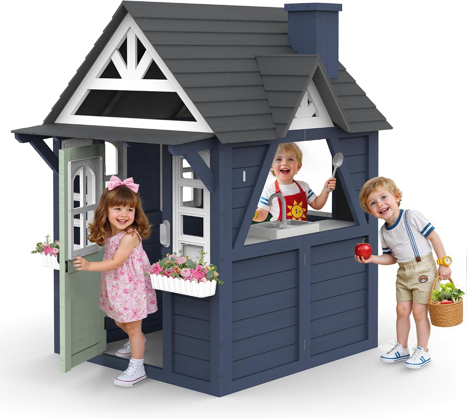 Kids Outdoor Sink - Casa de Juegos Infantil para Exteriores,