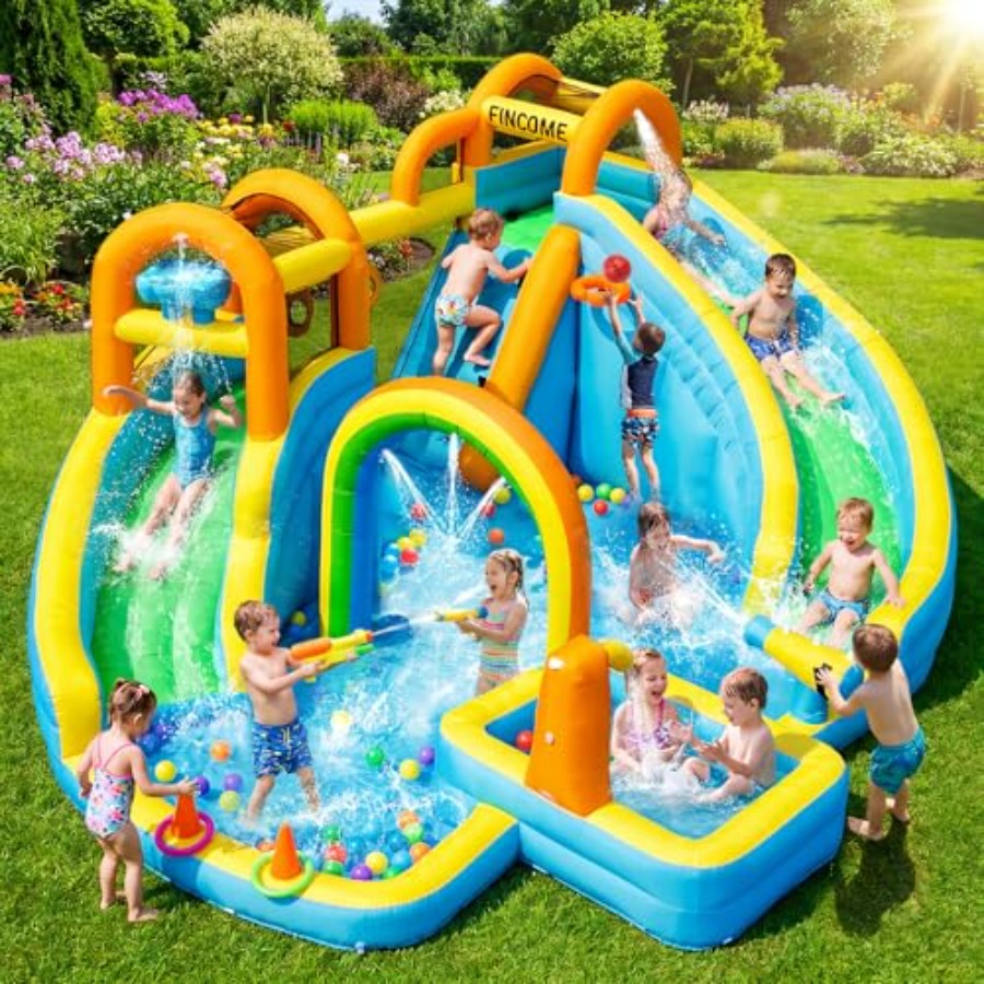 Kids Outdoor Water Slide - Parque acuático inflable para niños para