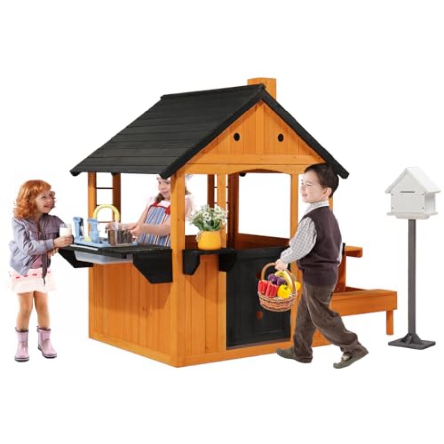 Kids Outdoor Sink - Casa de juegos de madera para