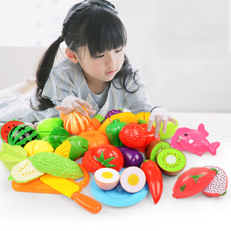 Kids Outdoor Mud Kitchen Accessories - Juguetes para cortar frutas y verduras