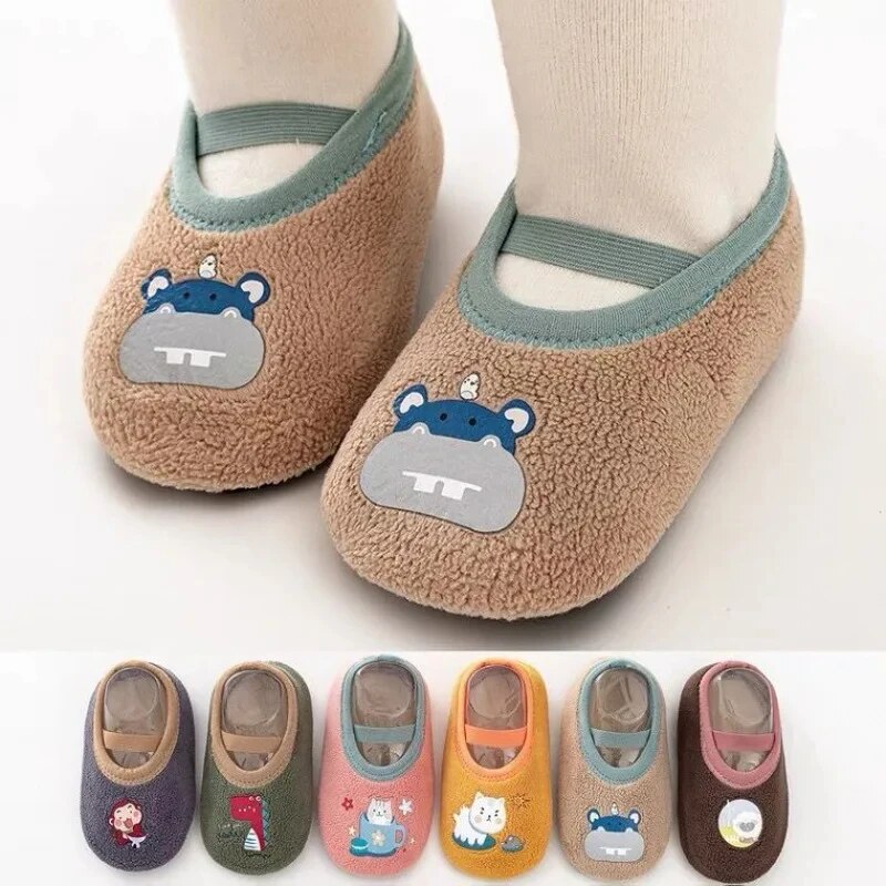 Kids Indoor Outdoor Slippers - Calcetines antideslizantes para bebé, zapatos cálidos