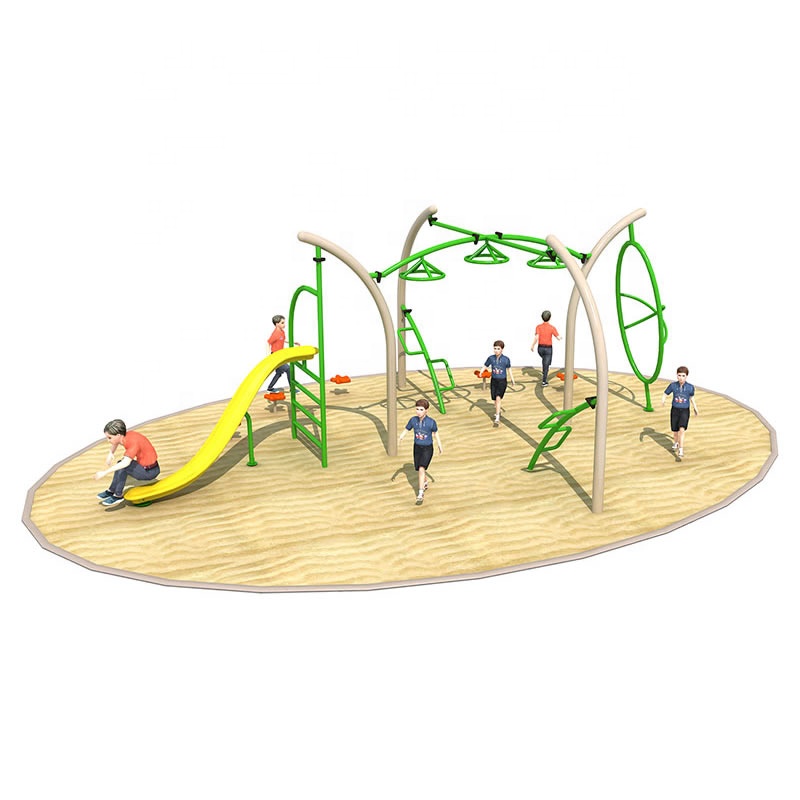 Kids Outdoor Climbing Wall - Barras de metal para niños, equipo