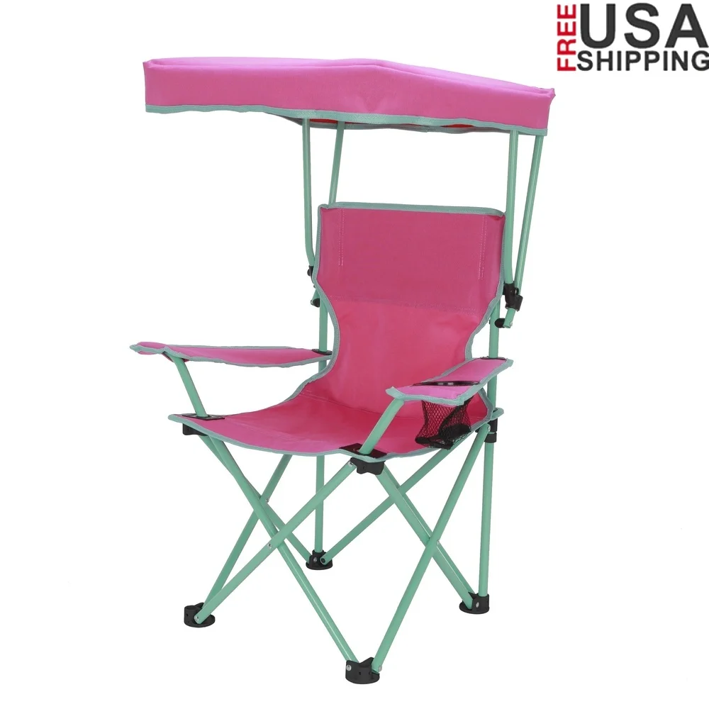 Kids Outdoor Bean Bag Chair - Silla de campamento con dosel para