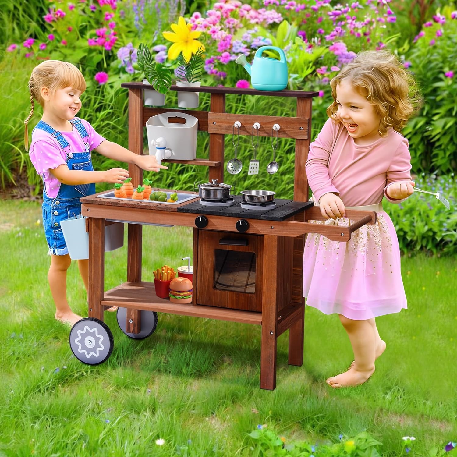 Kids Outdoor Sink - Cocina de Juguete de Madera para