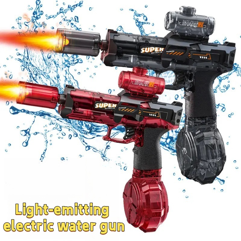 Kids Outdoor Storage - Pistola de Agua Eléctrica con Luces
