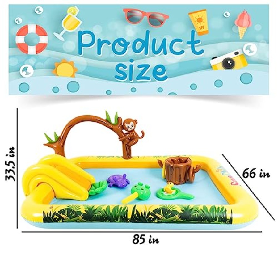 Centro de juegos inflable para - Kids Outdoor Garden Toys reseña y precio