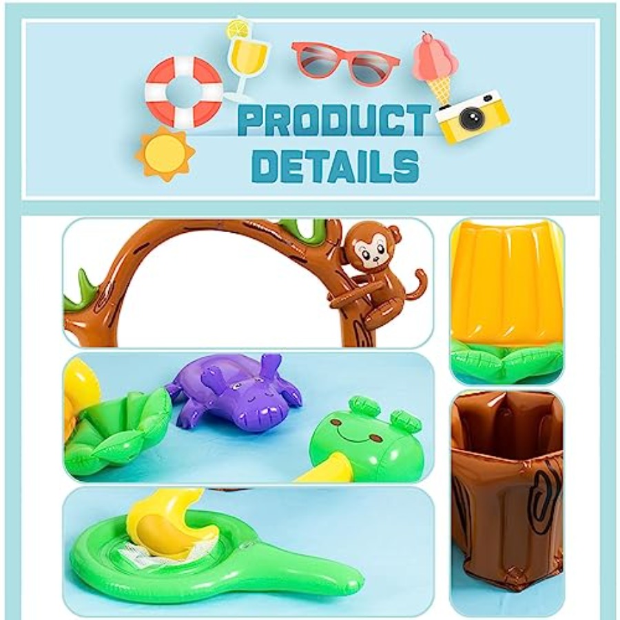 Centro de juegos inflable para - Kids Outdoor Garden Toys reseña y precio