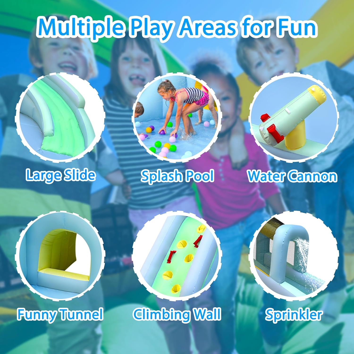 Parque Acuático Inflable 6 en  - Kids Outdoor Water Slide reseña y precio
