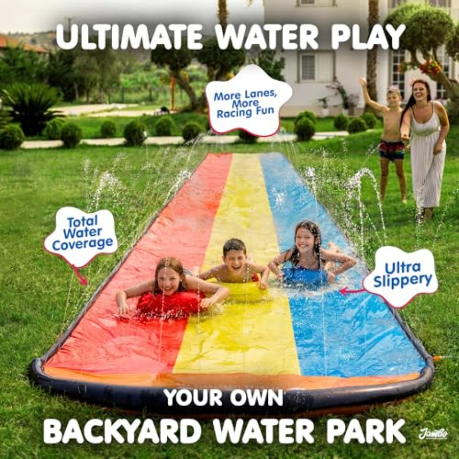 Diversión acuática al aire lib - Kids Outdoor Water Slide reseña y precio