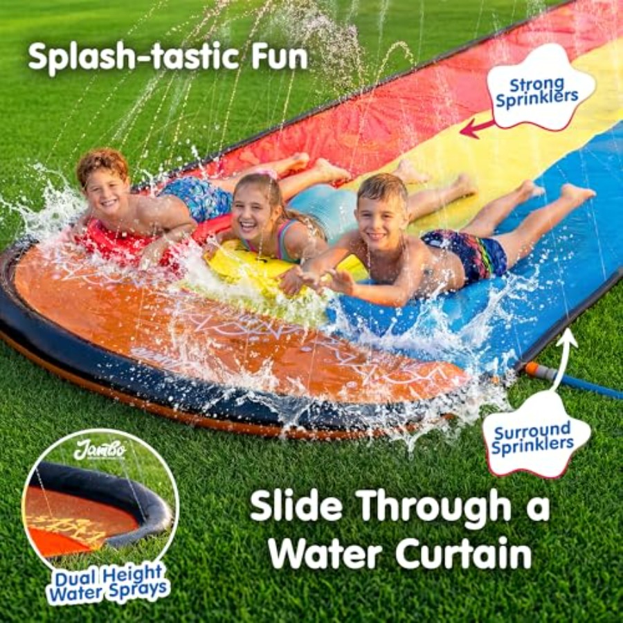 Diversión acuática al aire lib - Kids Outdoor Water Slide reseña y precio