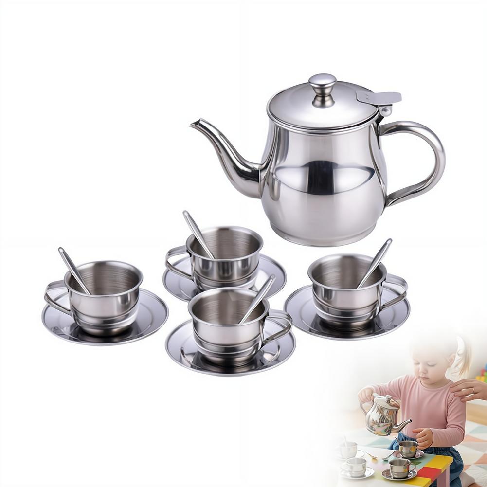Juego de Té de Acero Inoxidabl - Kids Outdoor Dining Set reseña y precio