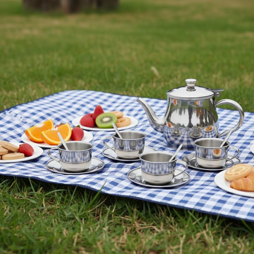 Juego de Té de Acero Inoxidabl - Kids Outdoor Dining Set reseña y precio
