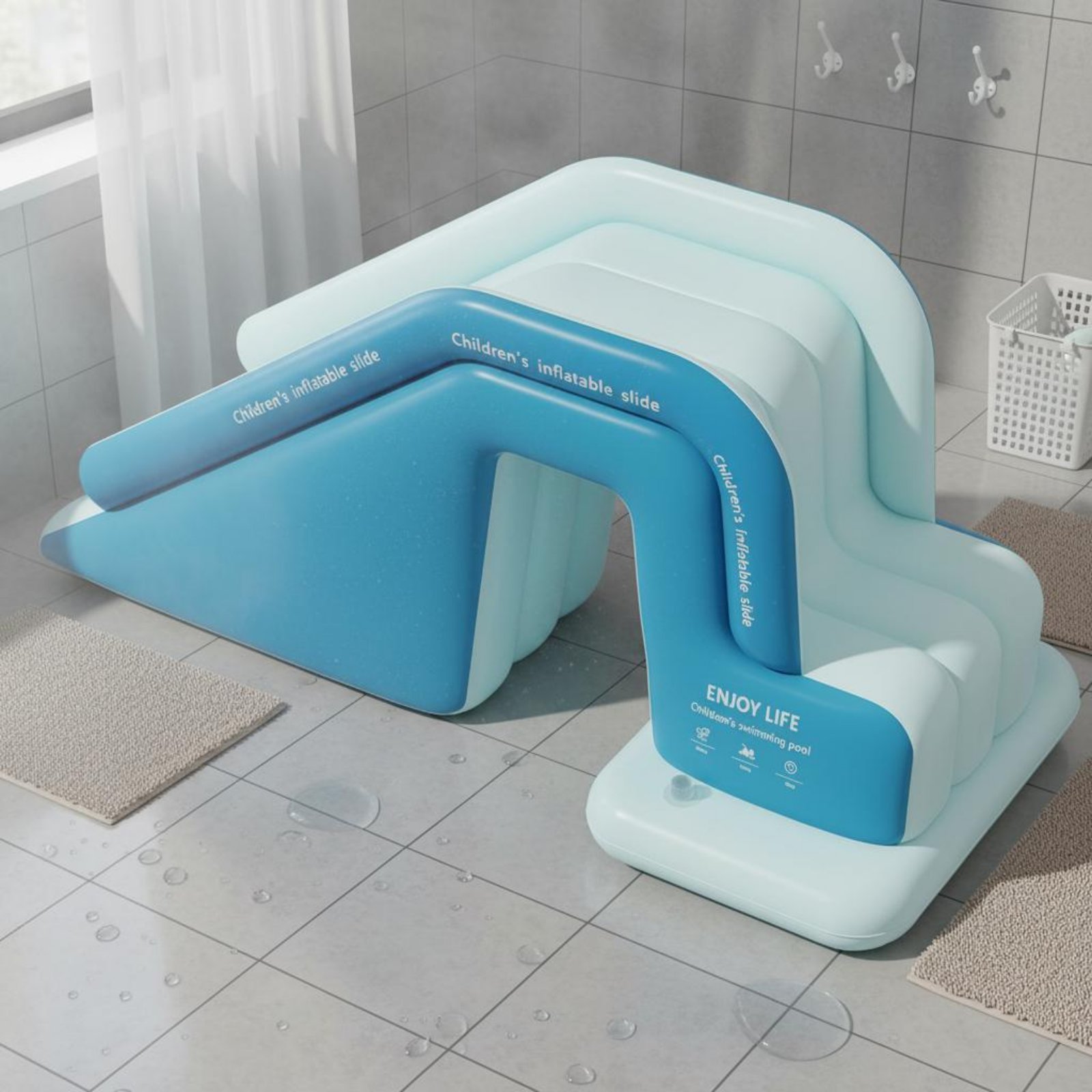 Tobogán Inflable para Piscina, - Kids Outdoor Water Slide reseña y precio