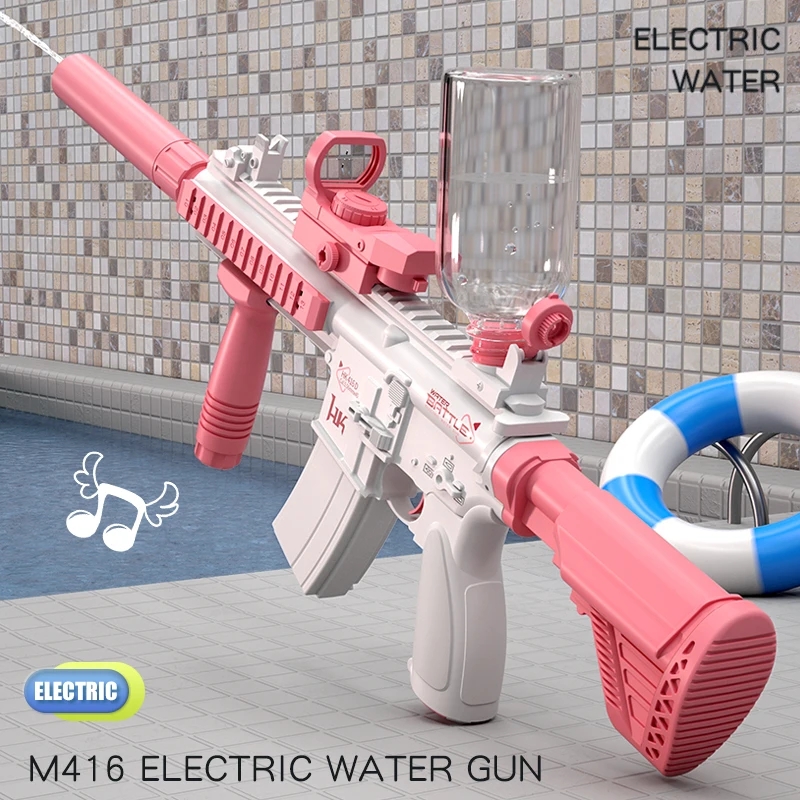 Pistola de agua eléctrica M416 - Kids Outdoor Storage reseña y precio