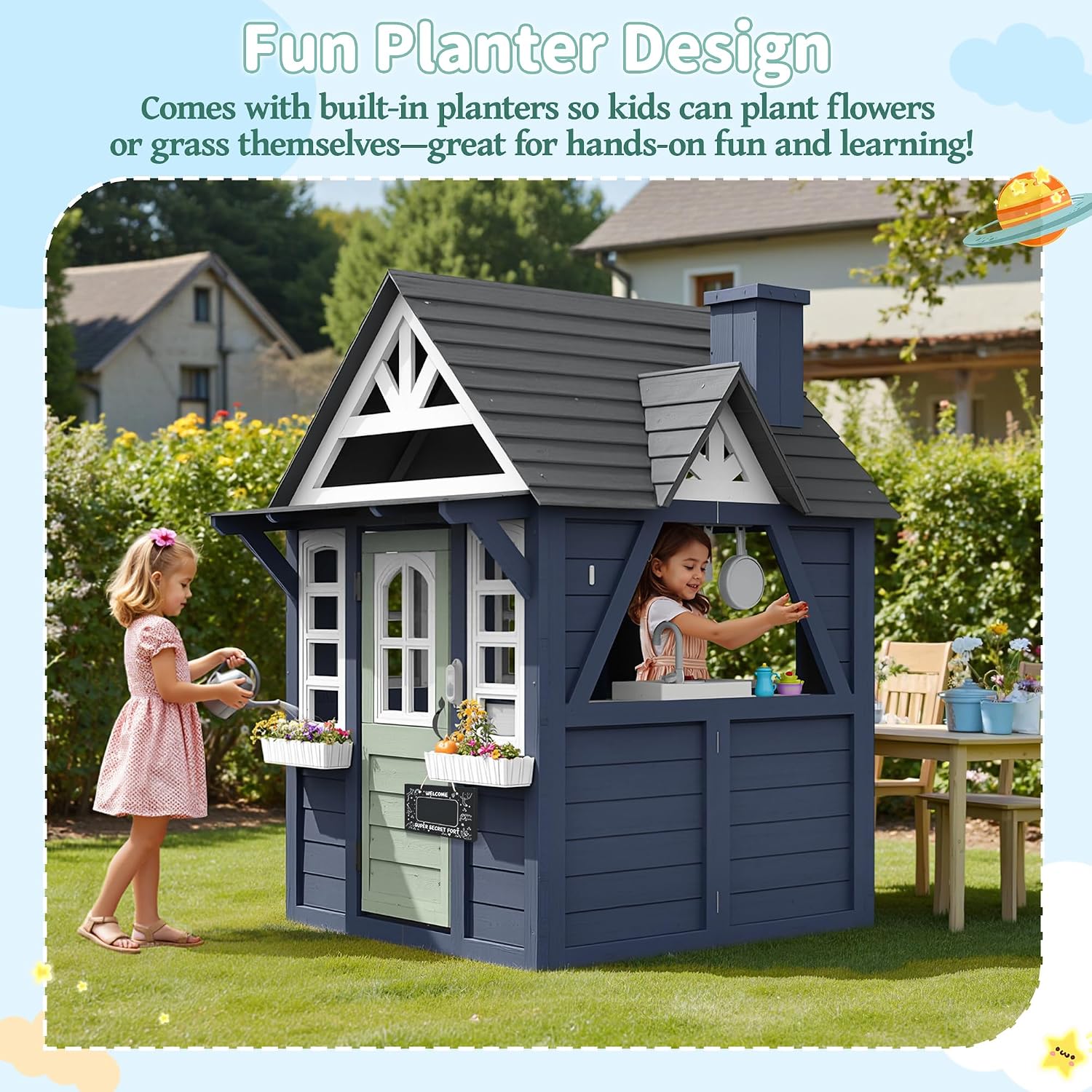Casa de Juegos Infantil para E - Kids Outdoor Sink reseña y precio
