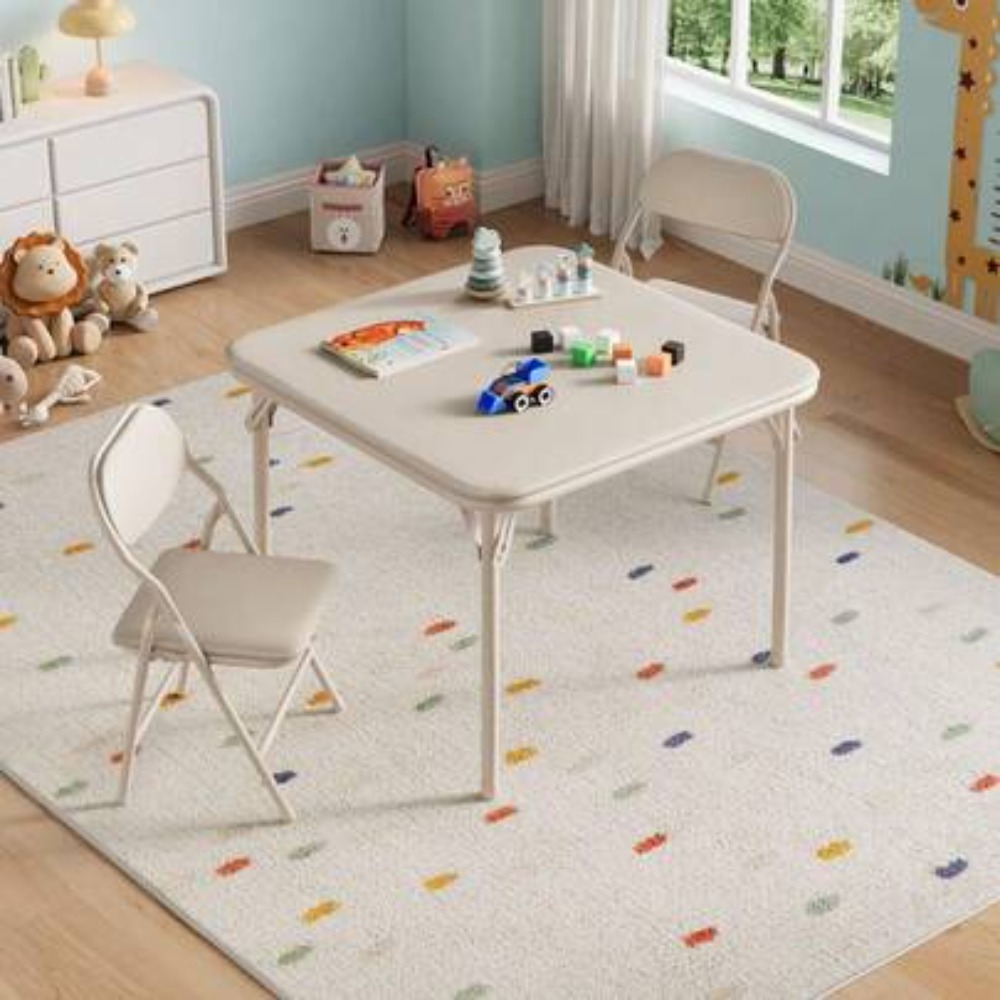 Juego de Mesa y Sillas Plegabl - Kids Outdoor Dining Set reseña y precio