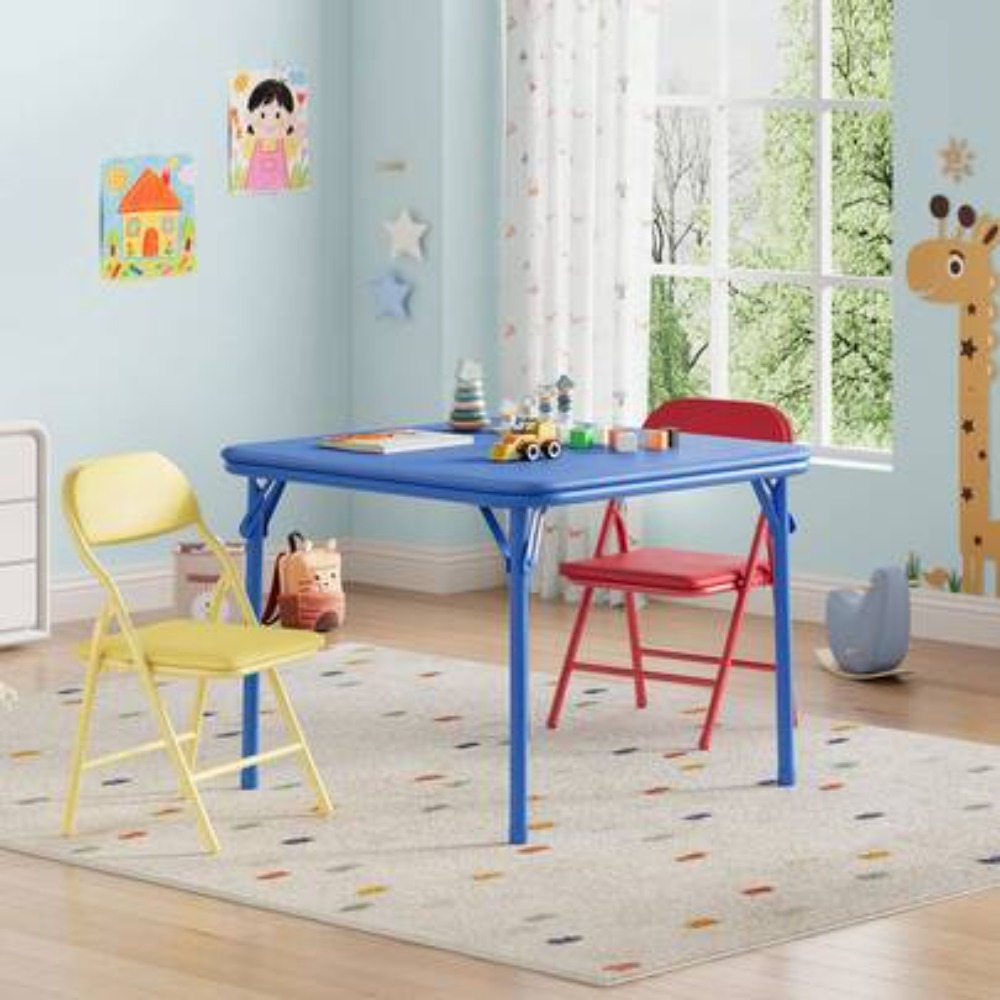 Juego de Mesa y Sillas Plegabl - Kids Outdoor Dining Set reseña y precio