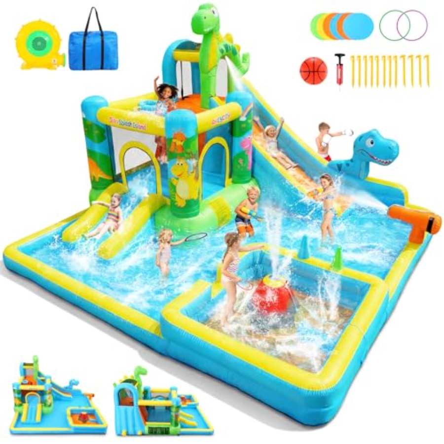 Tobogán acuático inflable para - Kids Outdoor Water Slide reseña y precio