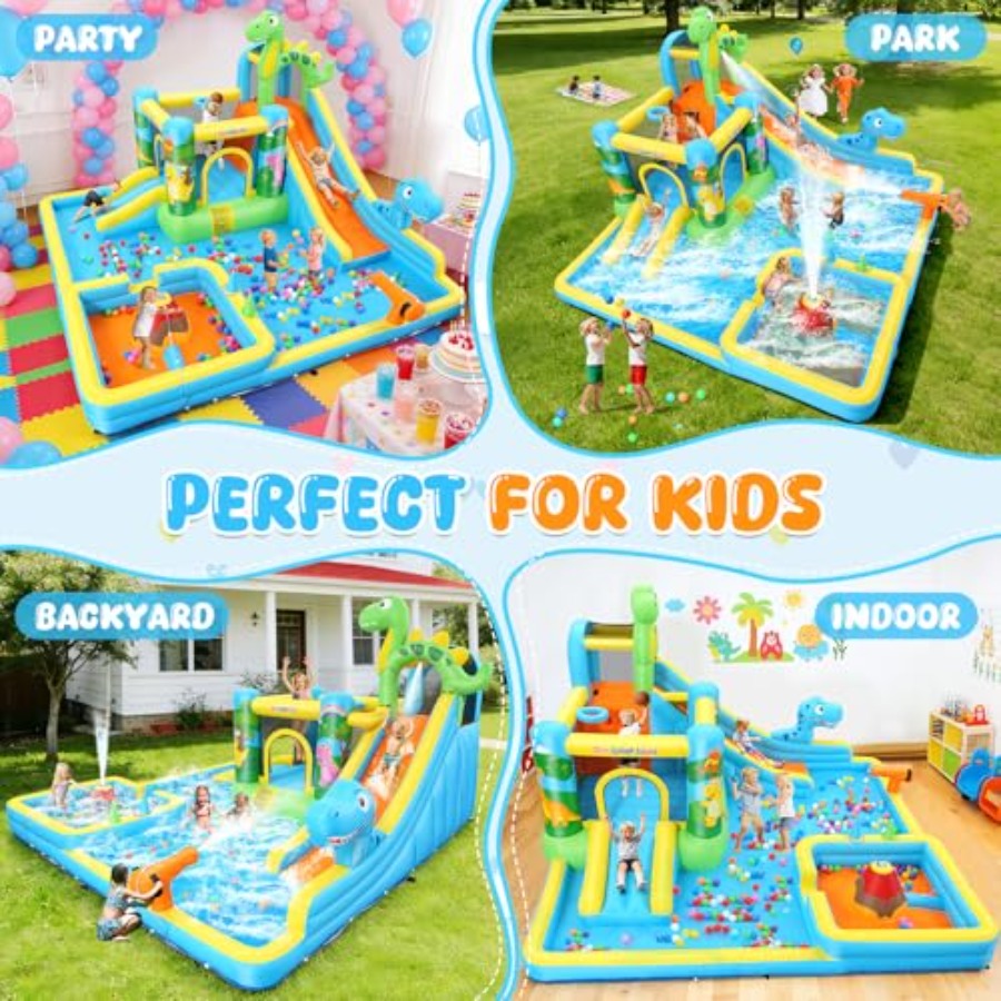 Tobogán acuático inflable para - Kids Outdoor Water Slide reseña y precio