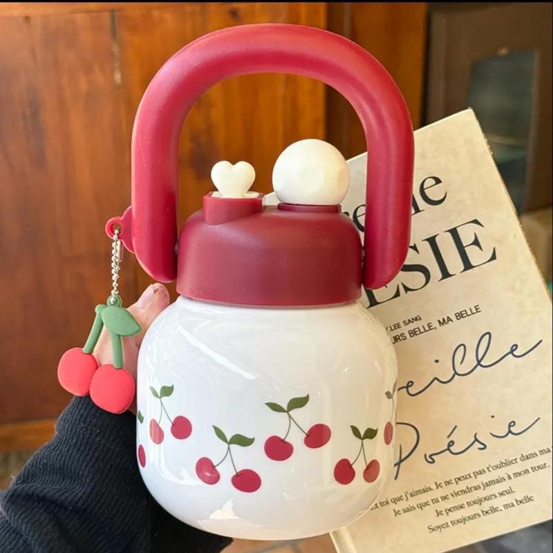 Taza de leche de cereza bonita - Kids Outdoor Dining Set reseña y precio