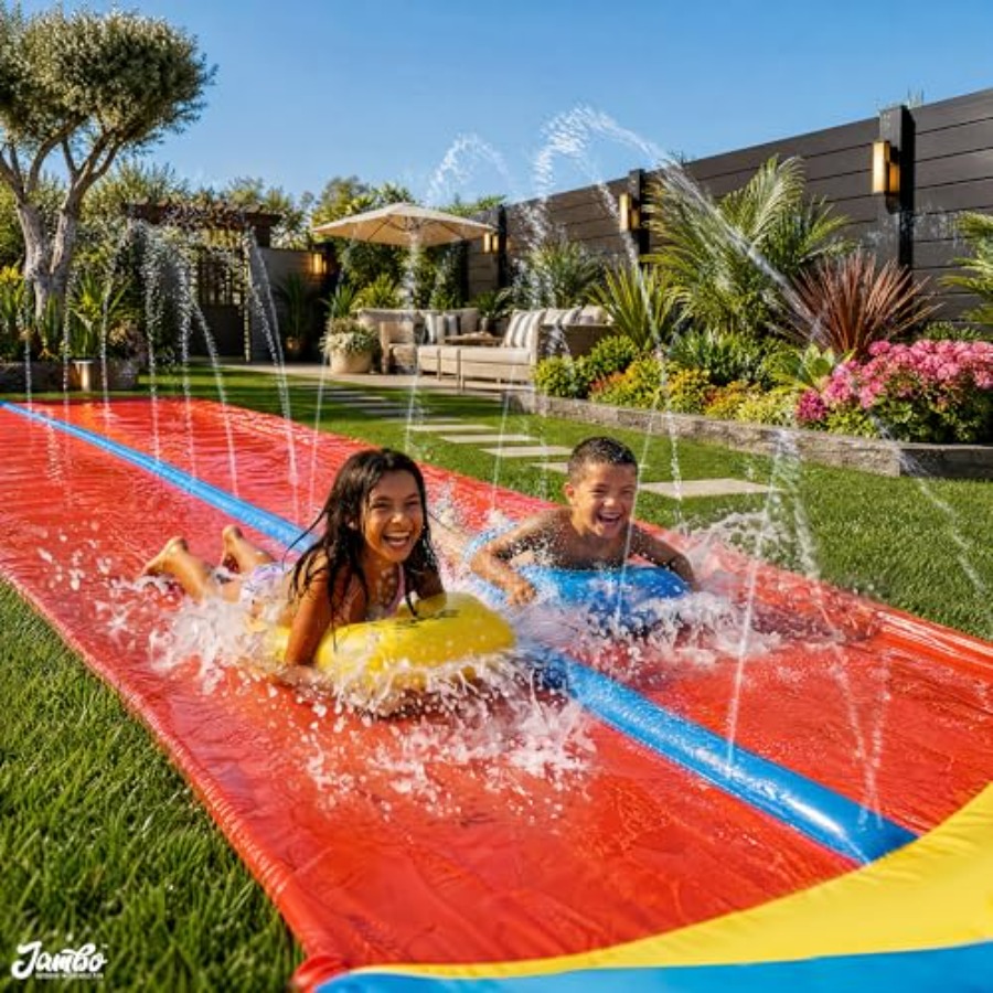 Tobogán acuático inflable para - Kids Outdoor Water Slide reseña y precio