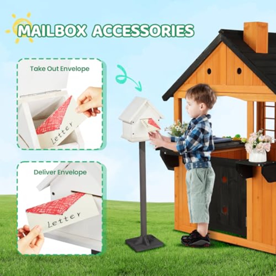 Casa de juegos de madera para  - Kids Outdoor Sink reseña y precio