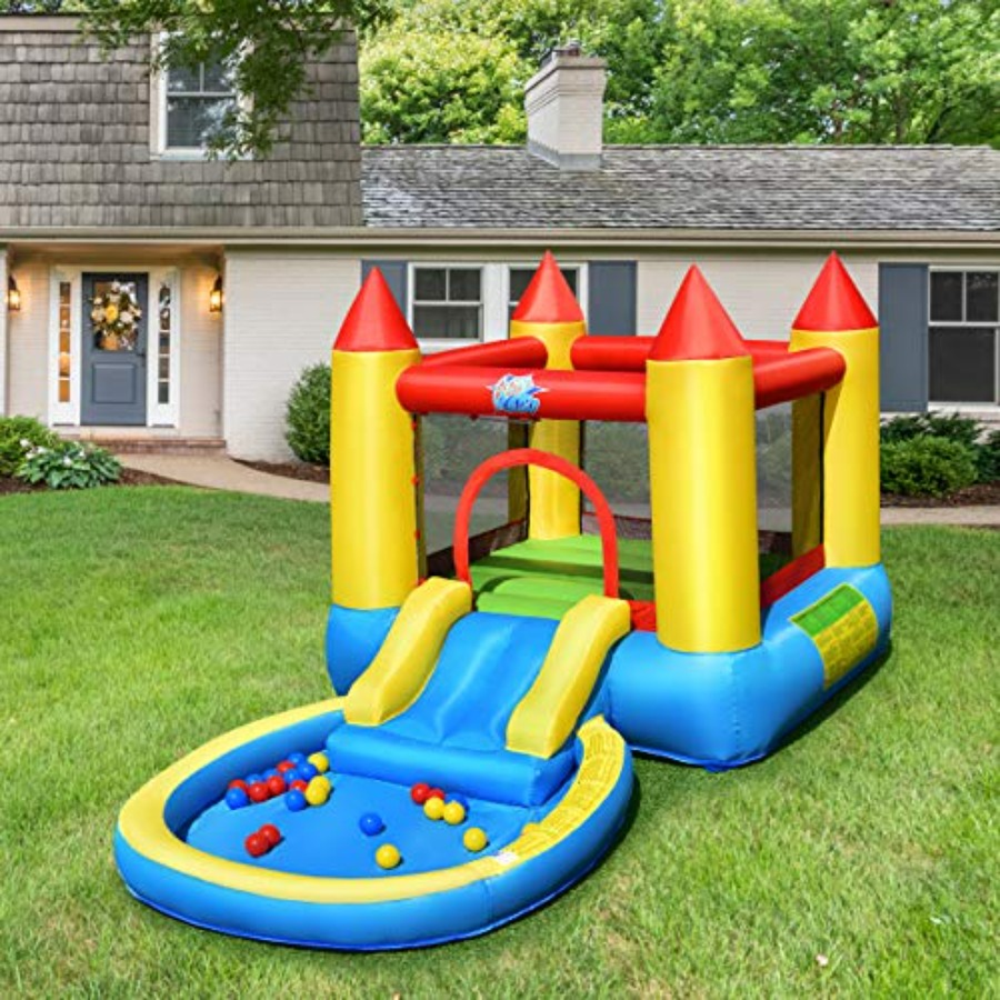 Casa inflable para niños de 3  - Kids Outdoor Water Slide reseña y precio