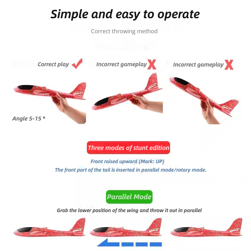 Avión grande de espuma de 48cm - Kids Outdoor Storage reseña y precio