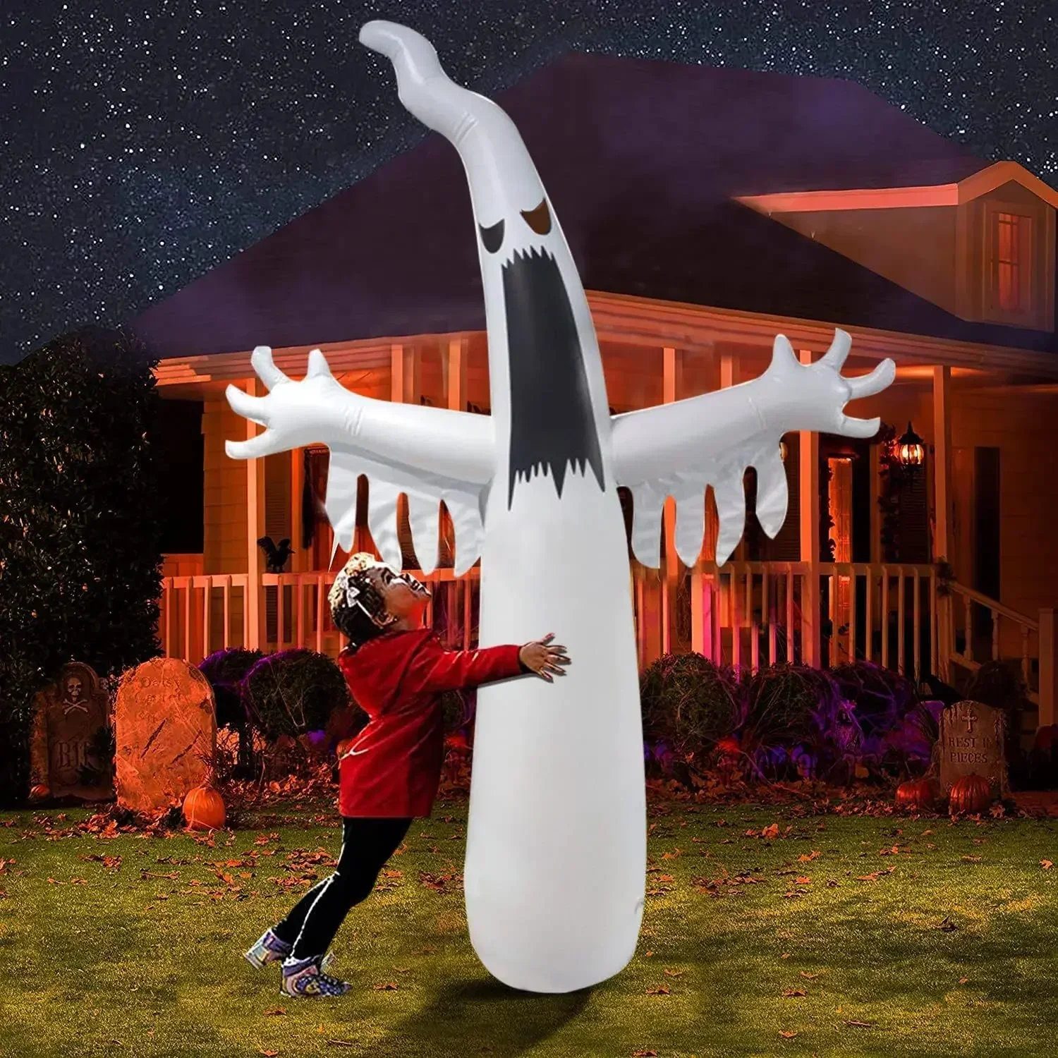 Fantasma aterrador inflable de - Kids Outdoor Yard Toys reseña y precio