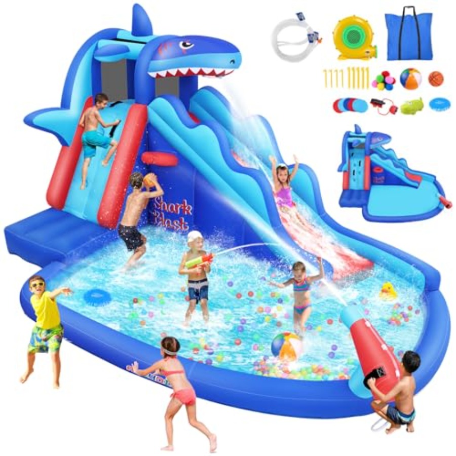 Tobogán acuático inflable para - Kids Outdoor Water Slide reseña y precio
