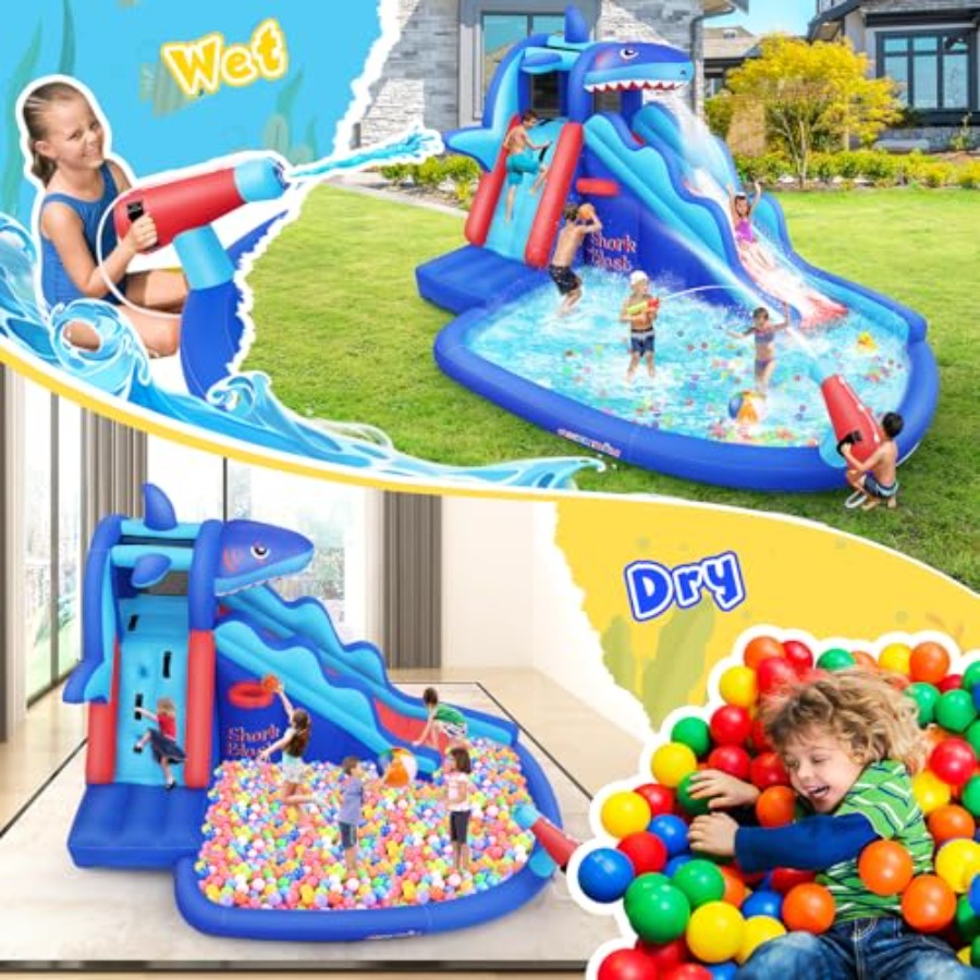 Tobogán acuático inflable para - Kids Outdoor Water Slide reseña y precio