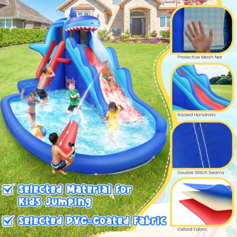 Tobogán acuático inflable para - Kids Outdoor Water Slide reseña y precio
