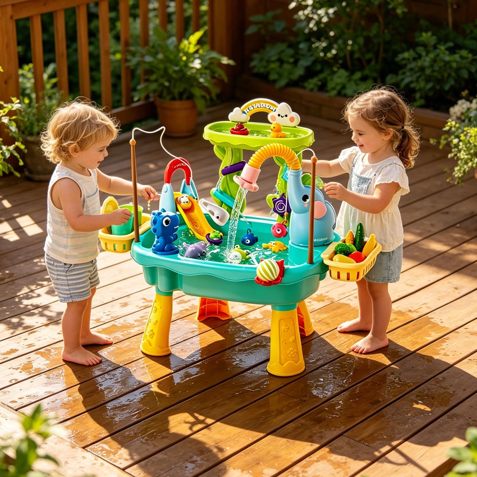 Mesa de Agua Mejorada para Niñ - Kids Outdoor Sink reseña y precio
