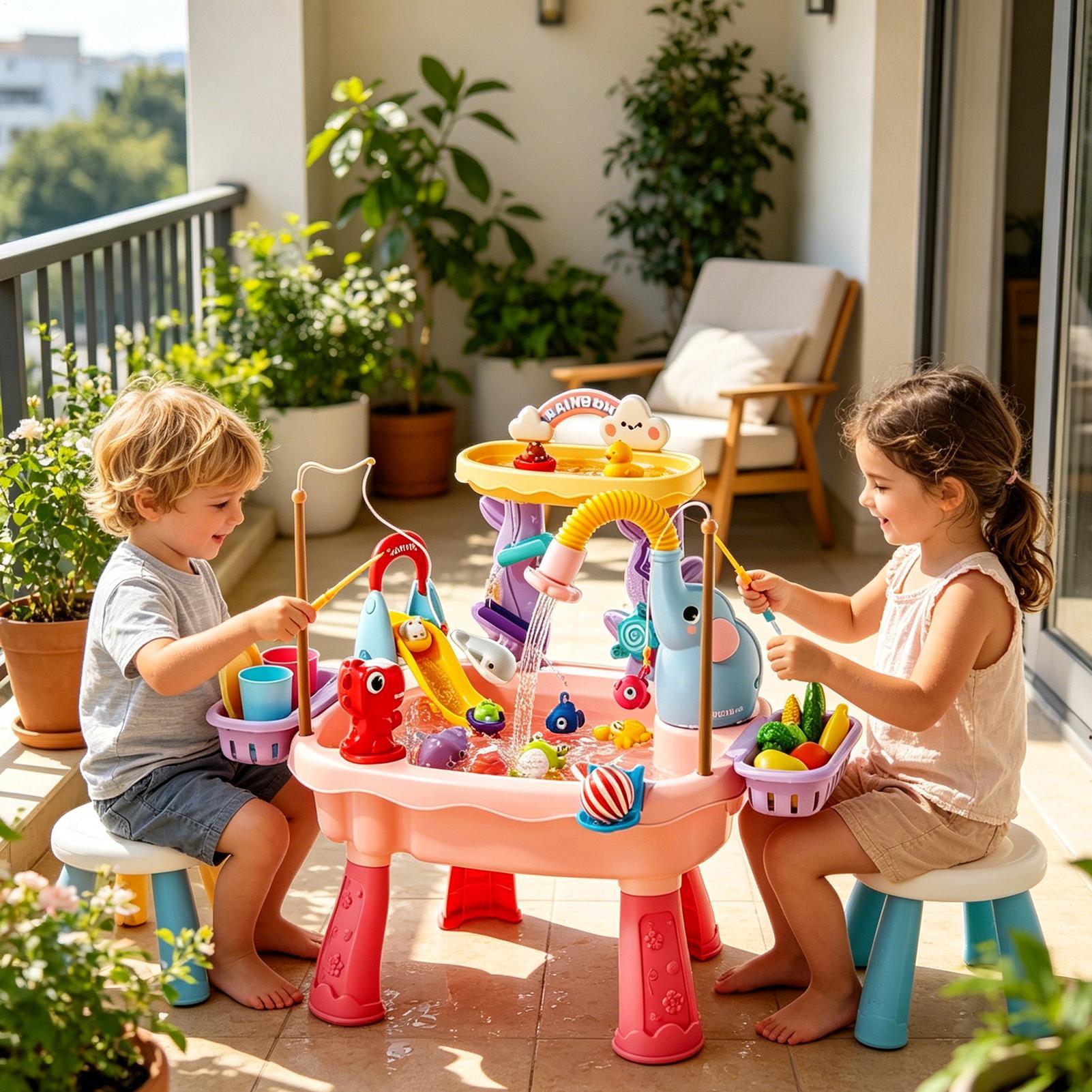 Mesa de Agua Mejorada para Niñ - Kids Outdoor Sink reseña y precio