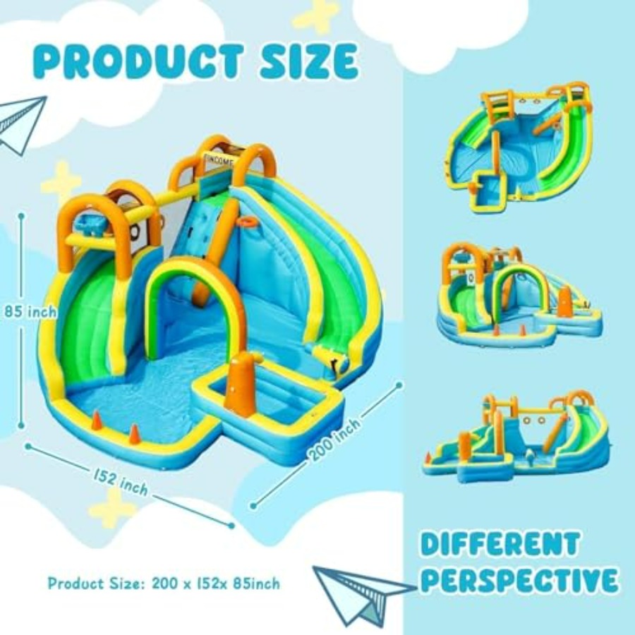 Tobogán acuático inflable para - Kids Outdoor Water Slide reseña y precio