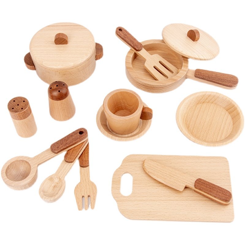 Juego de cocina de madera de h - Kids Outdoor Mud Kitchen Accessories reseña y precio