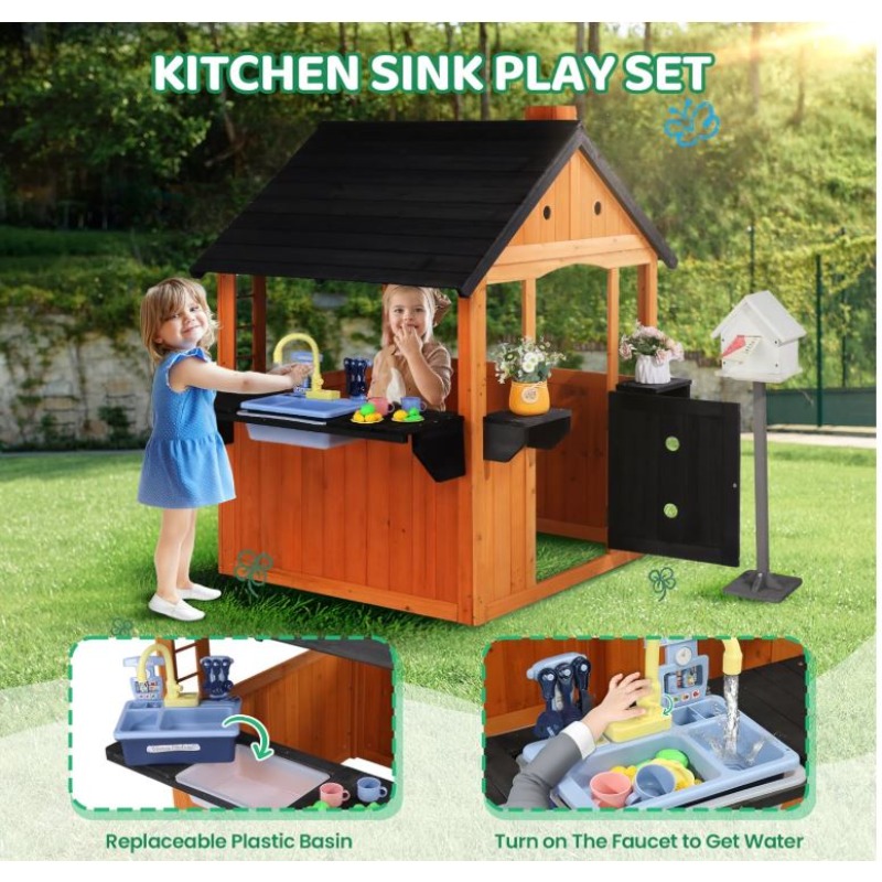 Casa de Juegos de Madera para  - Kids Outdoor Sink reseña y precio