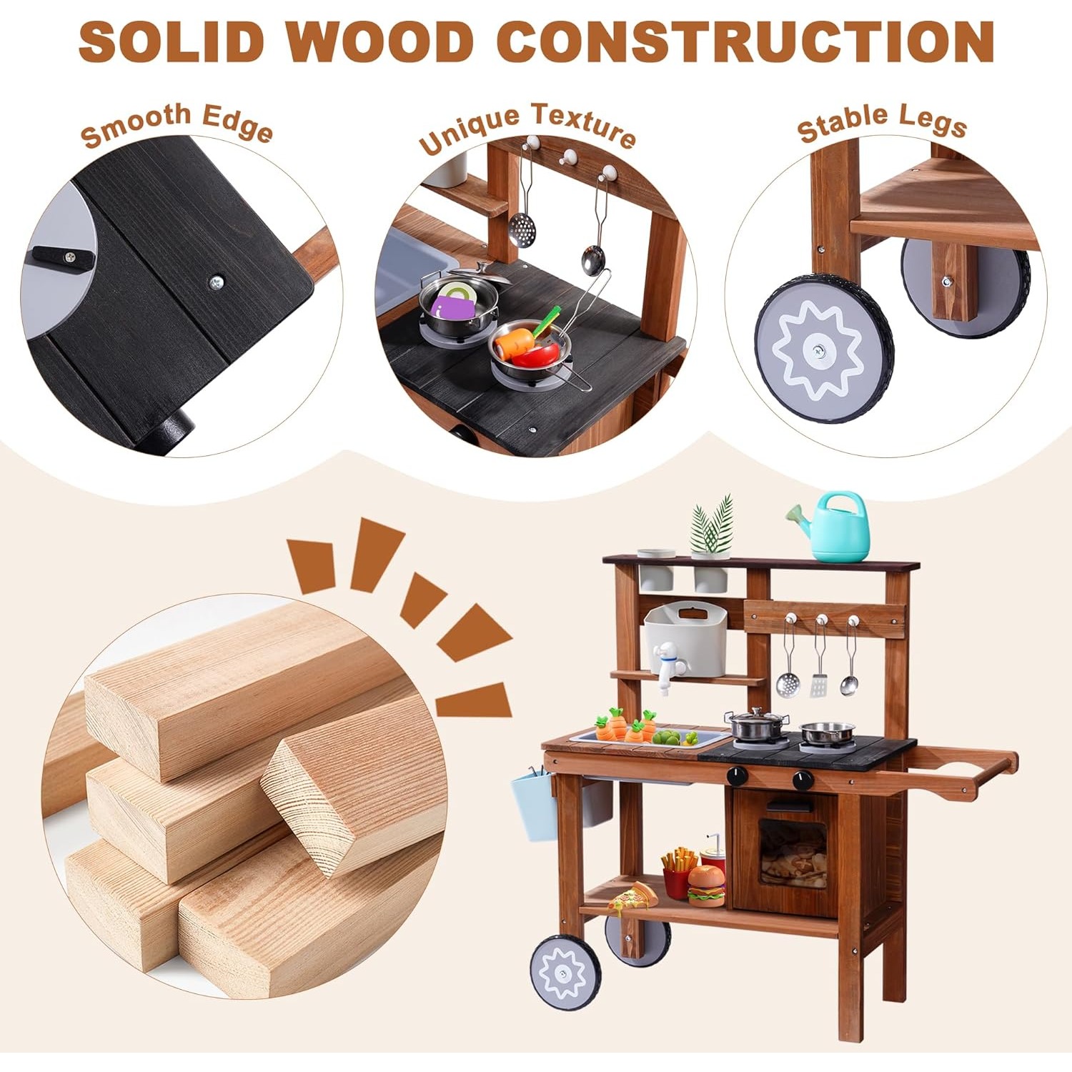 Cocina de Juguete de Madera pa - Kids Outdoor Sink reseña y precio