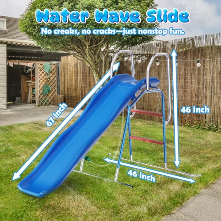 Tobogán acuático para niños, m - Kids Outdoor Water Slide reseña y precio