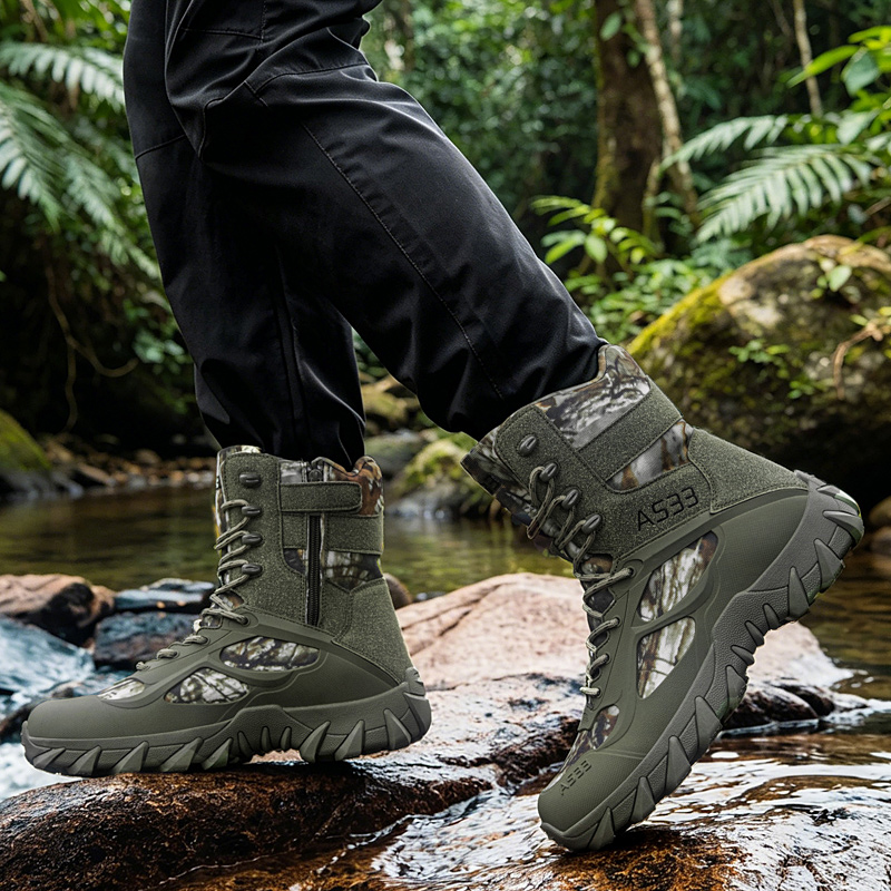Botas tácticas para hombre, bo - Kids Outdoor Shoes reseña y precio