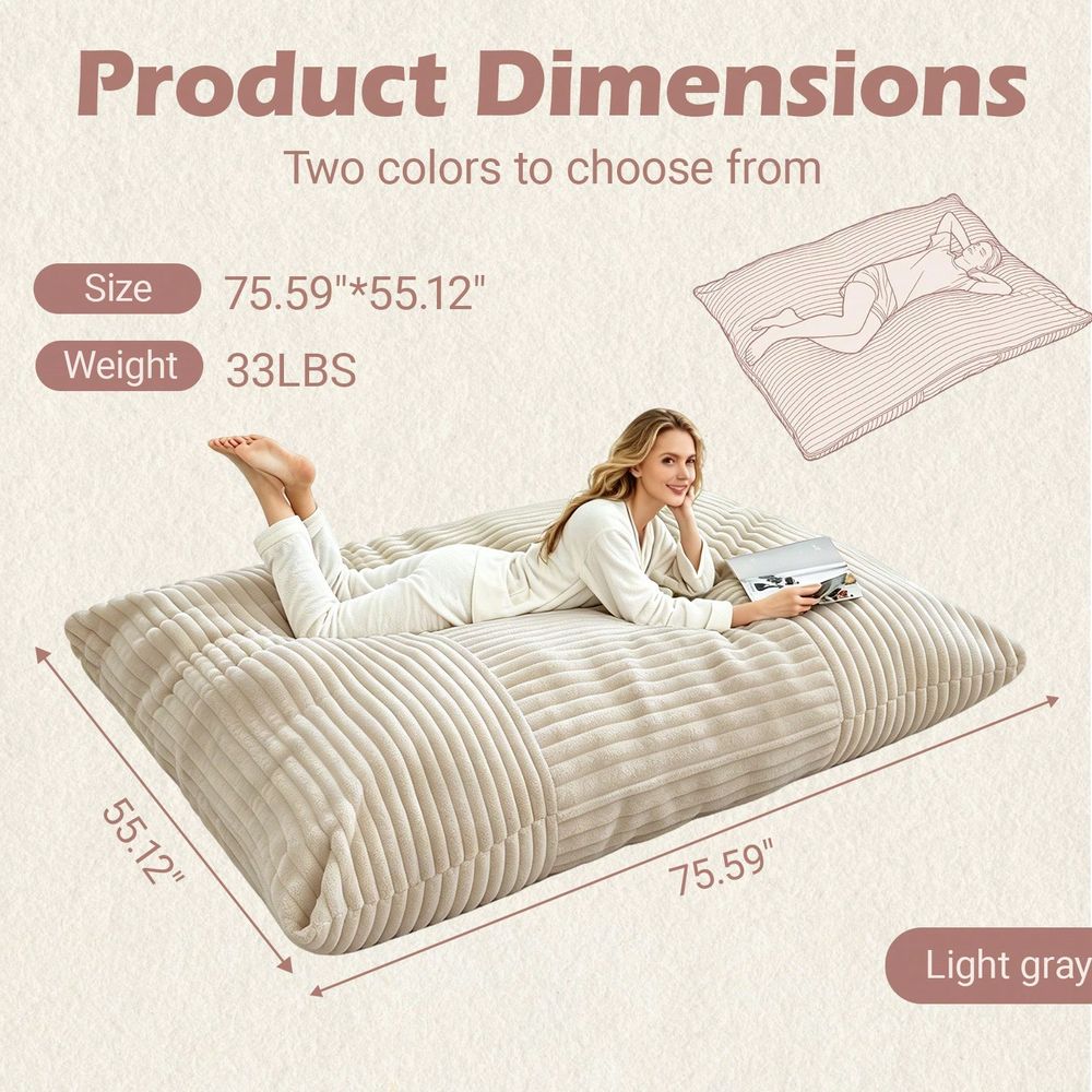 Sillón Puff Gigante 2 en 1 par - Kids Outdoor Bean Bag Chair reseña y precio