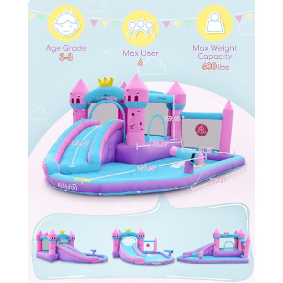 Tobogán acuático inflable para - Kids Outdoor Water Slide reseña y precio