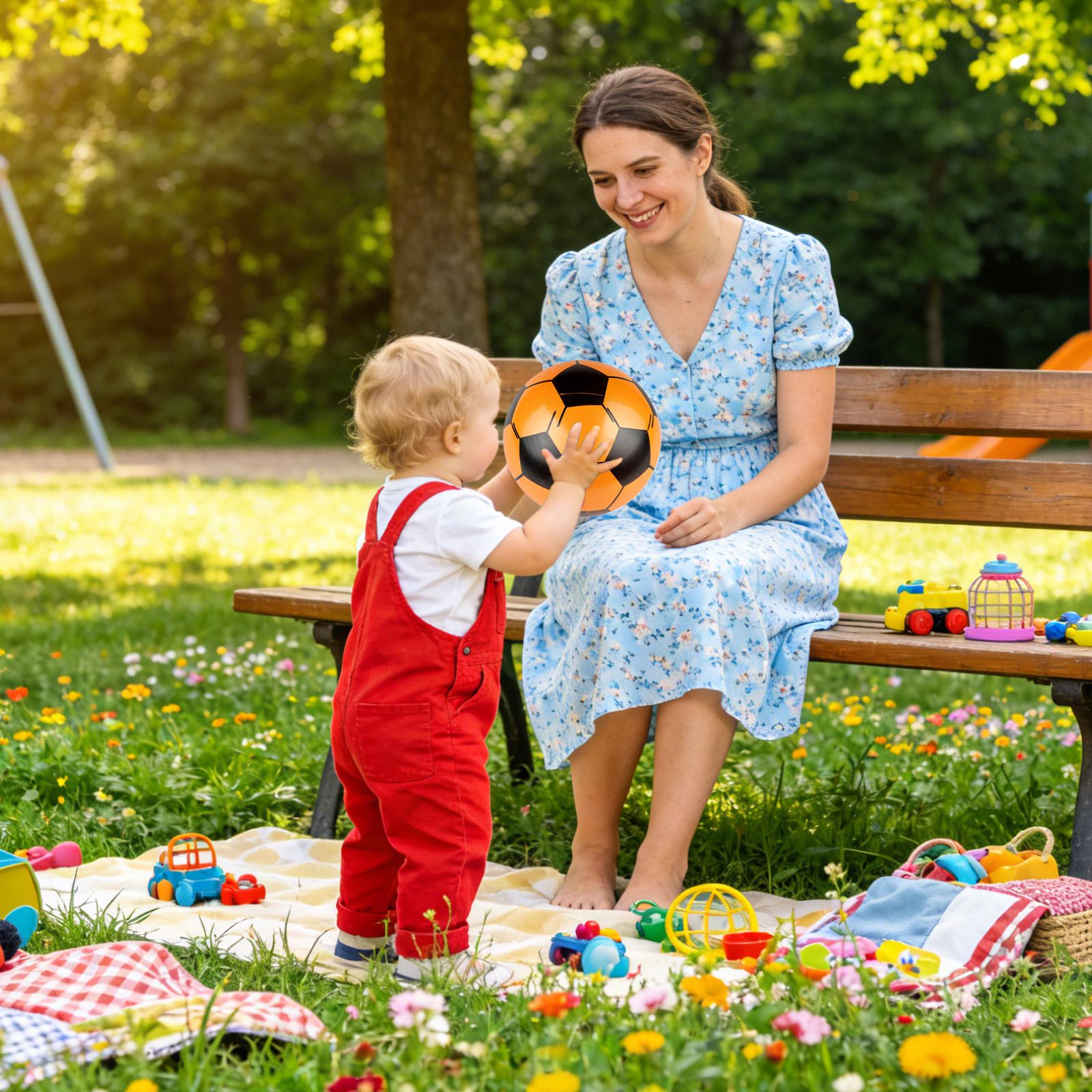 Balón de Fútbol Inflable de 6  - Kids Outdoor Yard Toys reseña y precio