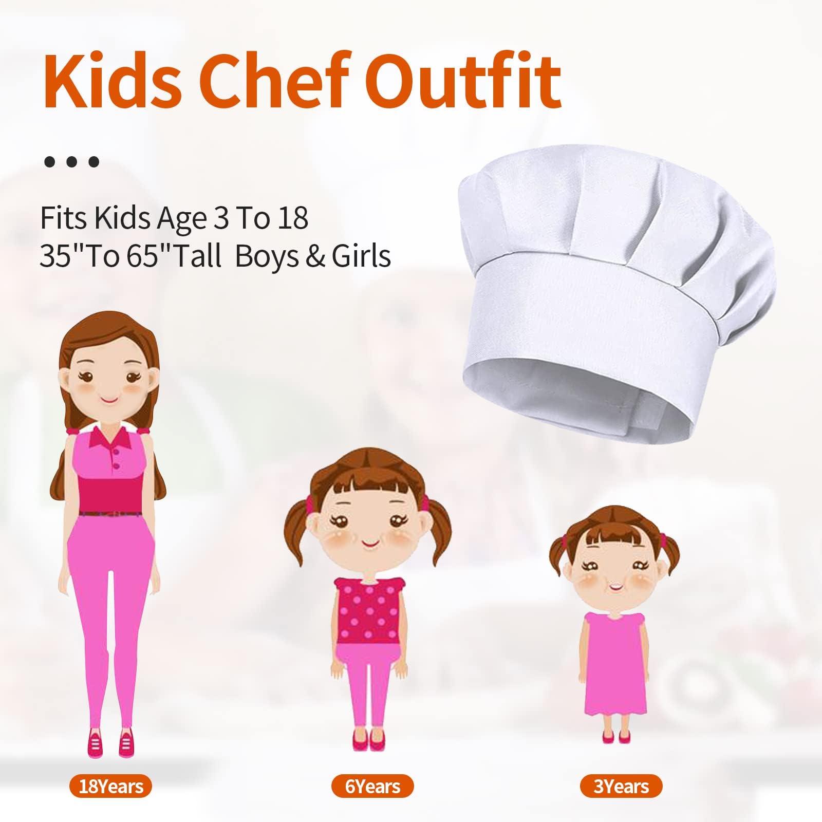 4 Gorros de Chef Blancos para  - Kids Outdoor Mud Kitchen Accessories reseña y precio