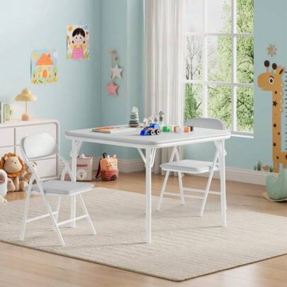 Juego de Mesa y Sillas Plegabl - Kids Outdoor Dining Set reseña y precio
