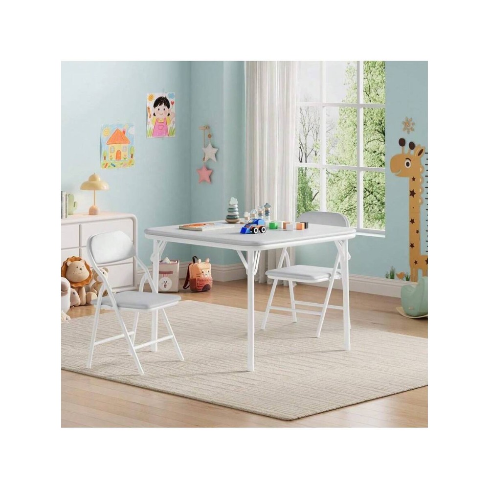 Juego de Mesa y Sillas Plegabl - Kids Outdoor Dining Set reseña y precio